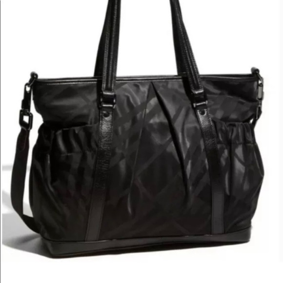 EUC black Burberry Nova diaper bag or can be carry all no diaper pad - Picture 1 of 16